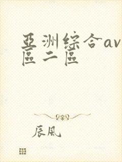 亚洲综合av一区二区