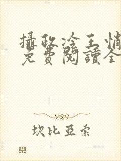 摄政冷王悄医妃免费阅读全文封面