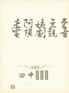 老阿姨免费高清电视剧观看