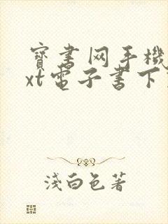 宝书网手机版txt电子书下载