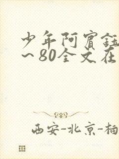 少年阿宾钰慧1～80全文在线阅读