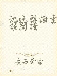 沈晚梨谢云迟小说阅读