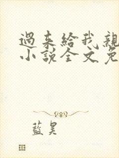 过来给我亲一下小说全文免费阅读