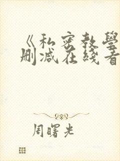 《私密教学》无删减在线看