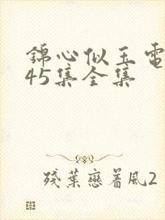 锦心似玉电视剧45集全集