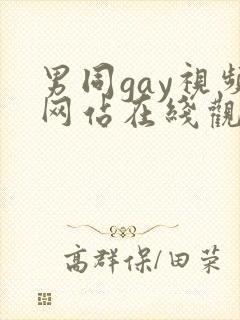 男同gay视频网站在线观看