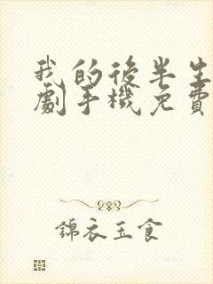 我的后半生电视剧手机免费观看封面