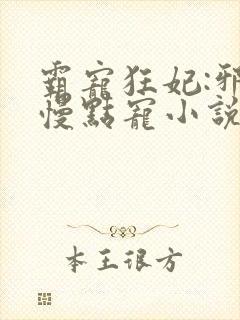 霸宠狂妃:邪王慢点宠小说