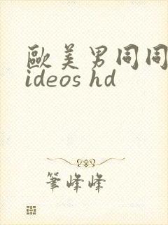 欧美男同同性videos hd