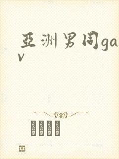 亚洲男同gayv