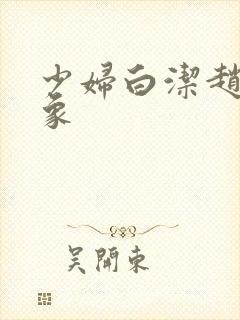 少妇白洁赵振大象封面