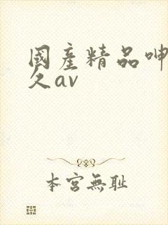 国产精品呻吟久久av