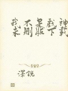 我不是戏神小说未删版下载txt