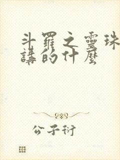 斗罗之灵珠神剑讲的什么