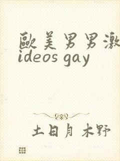 欧美男男激情videos gay