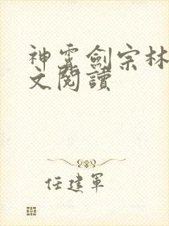 神霄剑宗林枫全文阅读
