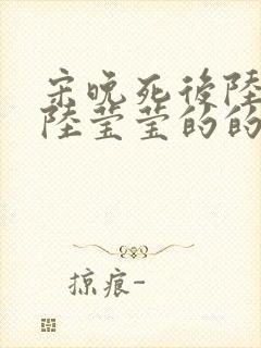 宋晚死后陆叙白陆莹莹的的最终结局