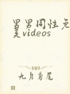 男男同性免费欧美videos