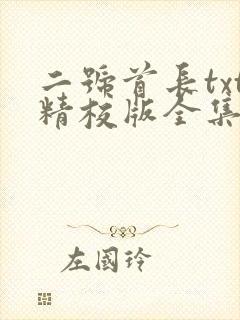 二号首长txt精校版全集下载