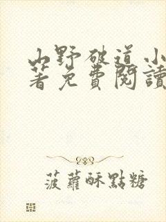 山野破道小说原著免费阅读最新章节