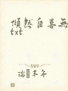 倾然自喜无删减txt