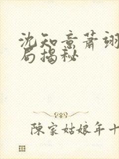 沈知意萧翊宸结局揭秘