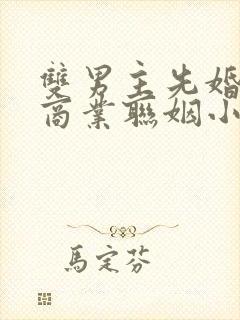 双男主先婚后爱商业联姻小说封面