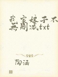 我家娘子不对劲无删减txt