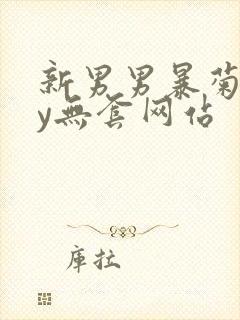 新男男暴菊gay无套网站