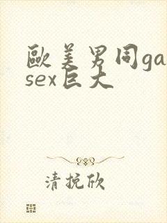 欧美男同gaysex巨大封面