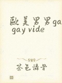 欧美男男gay gay vide