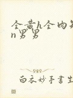 全黄h全肉短篇n男男