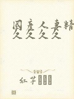 国产人妻精品久久久久久