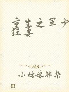 重生之军少枭宠狂妻封面