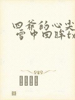 四爷的心尖宠妃 雪中回眸txt