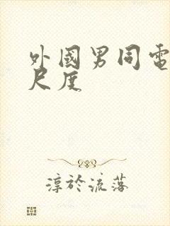 外国男同电影大尺度封面