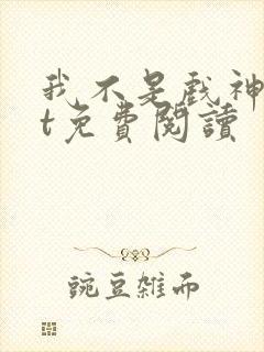 我不是戏神txt免费阅读封面