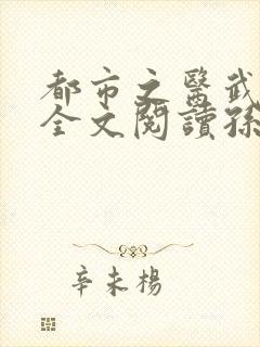 都市之医武风流全文阅读孙哲