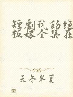 短剧我的绝色老板娘全集在线观看