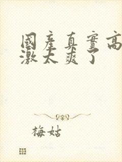 国产真实高潮刺激太爽了