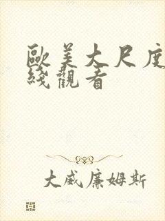 欧美大尺度 在线观看