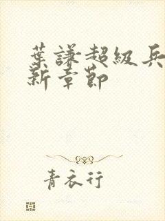 叶谦超级兵王最新章节