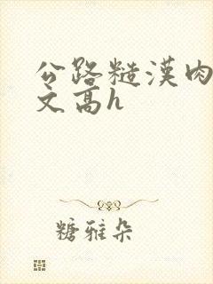 公路糙汉肉多荤文高h