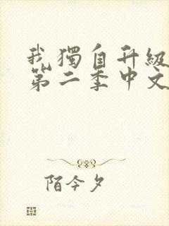 我独自升级动漫第二季中文版