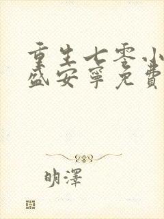 重生七零小辣媳盛安宁免费阅读封面
