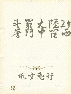 斗罗大陆2绝世唐门中霍雨浩