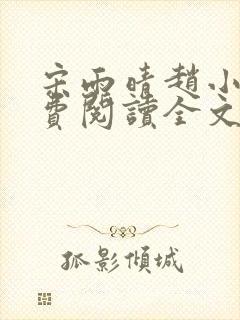 宋雨晴赵小刚免费阅读全文