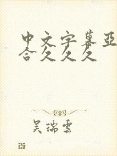 中文字幕亚洲综合久久久