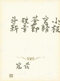 斗破苍穹小说最新章节精校版封面