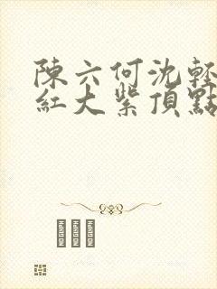 陈六何沈轻舞大红大紫顶点 小说